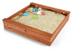 Plum Square Wooden Sand Pit