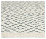 Habitat Modern Country Diamond Blue Flatweave Rug -230x160cm