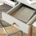 Valence 2 Drawer Office Desk - Grey & Rose Gold