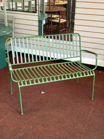 Indu 2 Seater Metal Garden Bench - Green (S)