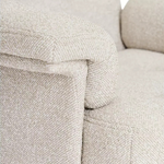 Dawson Fabric Swivel Chair Natural | Accent Lounge Armchair Furniture