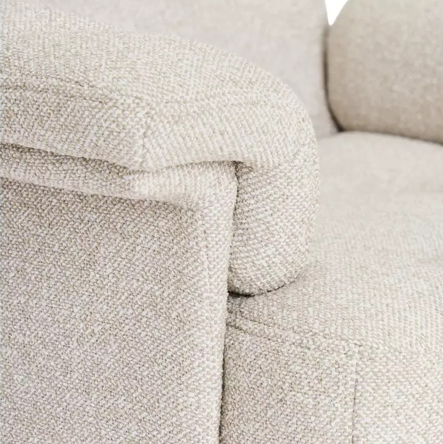 Dawson Fabric Swivel Chair Natural | Accent Lounge Armchair Furniture