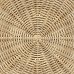 Habitat 60 Kaya Coffee Table - Natural | Rattan Round Table, Boho Living Room