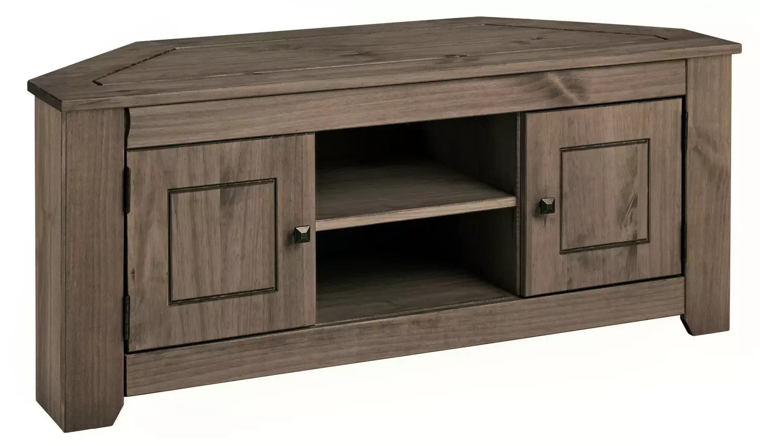 Home Amersham Corner TV Unit Dark Pine | Living Room Entertainment Cabinet