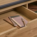 Home Loft Living 2 Drawer Swivel Office Desk Oak | Home Office