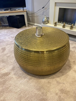 Sona Storage Coffee Table Brass | Modern Living Room Furniture