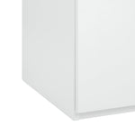 Home Brisbane 3 Door 3 Drawer Wardrobe - White | Sleek Neutral Aesthetic
