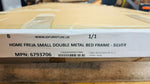 Freja Small Double Metal Bed Frame - Silver ( B Grade 35323 )