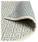 Habitat Modern Country Diamond Blue Flatweave Rug -230x160cm