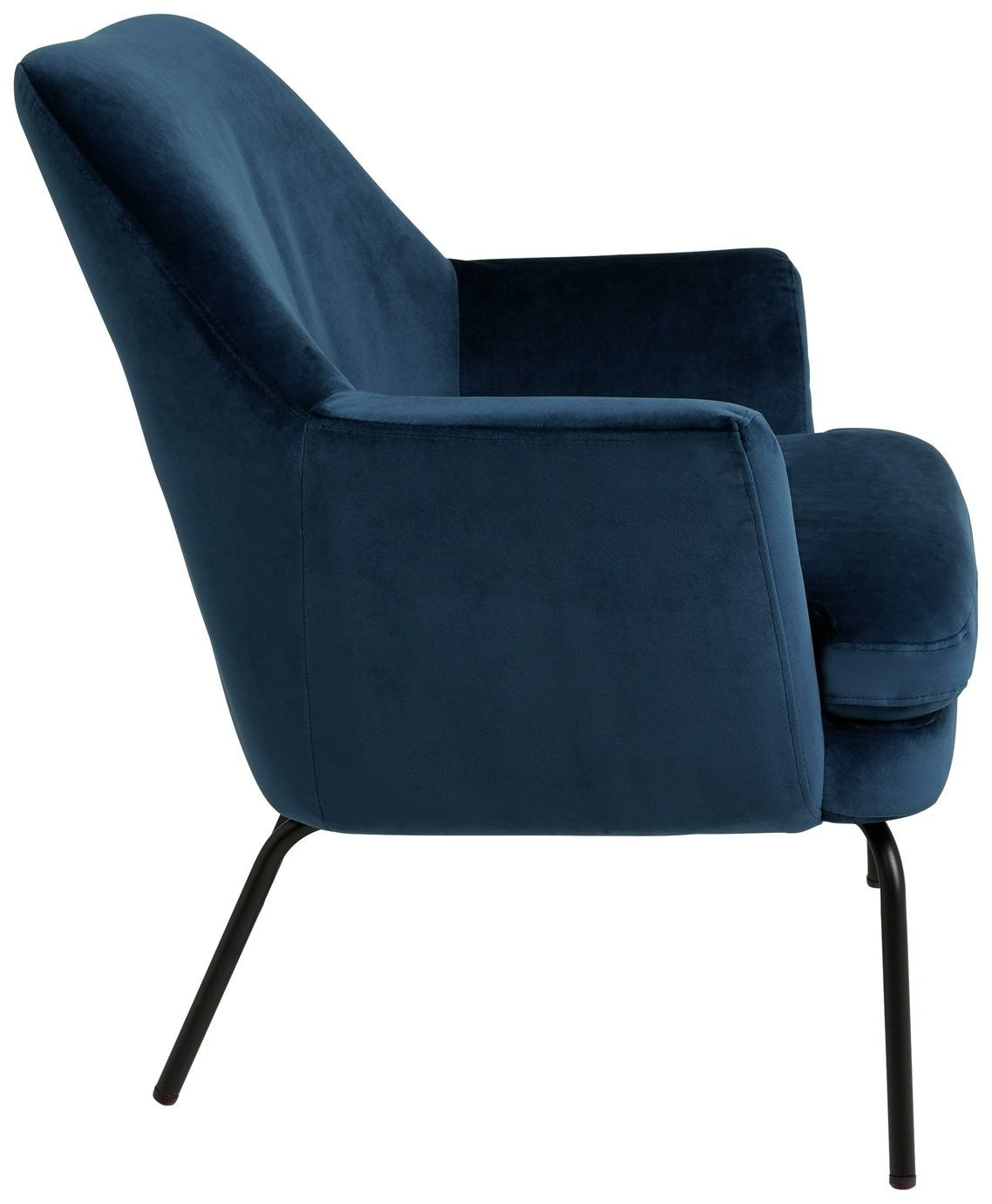 Celine Velvet Accent Chair - Blue | Vibrant Color Accent