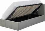 Home Lavendon Single Side Open Ottoman Bed Frame- Grey | Lift-up storage bed