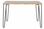 Habitat Tyler Ash and Black Metal 4-6 Seat Dining Table