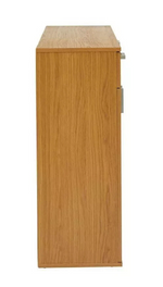 Venetia Large 3 Door 2 Drawer Shoe Cabinet Oak effect