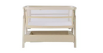 Tutti Bambini Cozee Zen Bedside Crib Sand | Baby Bedside Cot Newborn Sleeping