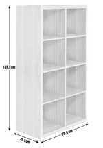 Habitat Squares Plus 8 Cube Storage Unit - Grey | Modern Organizer Shelves