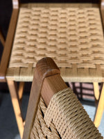 Habitat Faro Pair of Woven Oak Bar Stools - Natural ( S )