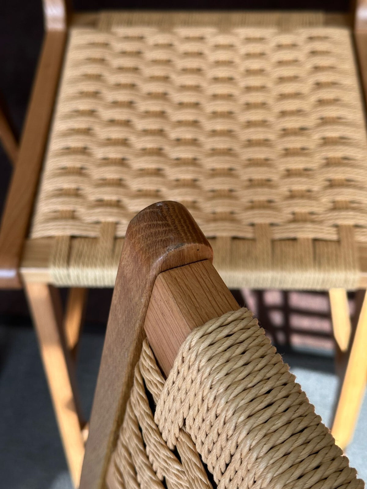 Habitat Faro Pair of Woven Oak Bar Stools - Natural ( S )