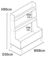 Liberty House Kids Bookcase and Storage Unit - White