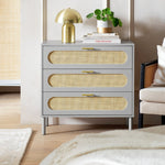 Monica 3 Drawer Chest - Grey