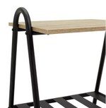 Turner Bedside Table Black | Bedroom Nightstand Storage Furniture