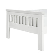 Home Aubrey Single Wooden Bed Frame - White | Sturdy Kids or Guest Bed