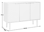 Habitat Oti 3 Door Sideboard - Champagne