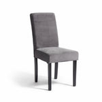 Midback Pair of Velvet Dining Chair - Grey | Soft Upholstered Comfort