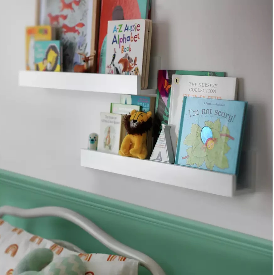 Home Kids Set of 2 Bookshelves White | Children's Bedroom Storage Shelving Furni