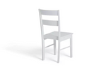 Chicago Pair of Solid Wood Dining Chair - White ( B Grade )