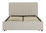 Pandora Small Double Drawer Storage Bed - Cream | Comfortable bad with drawer
