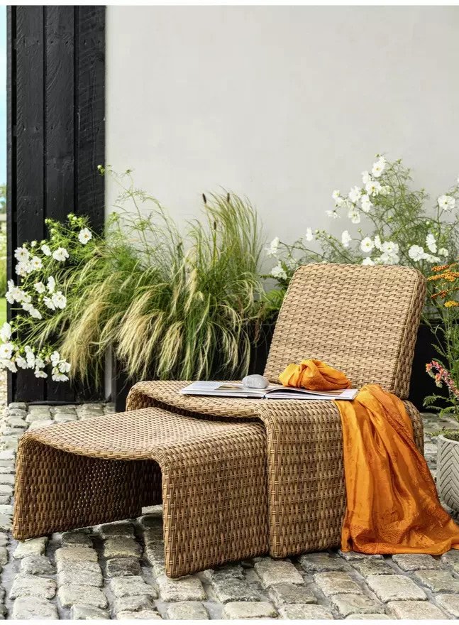 Kelham Rattan Effect Garden Chair - Brown (B Grade)