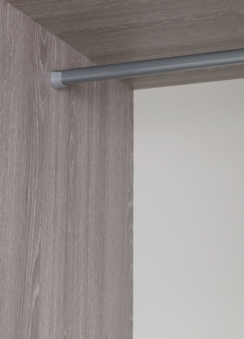 Seville 2 Door Wardrobe - Grey Oak Effect (B Grade 1082.)