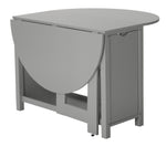 Home Butterfly Ext Grey Dining Table & 4 Grey Chairs | Modern Home Dining
