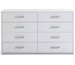 Oslo 8 Drawer Chest - White (B Grade)