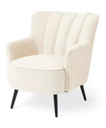 Home Liora Velvet Armchair Natura | Velvet Accent Chair Living Room Lounge