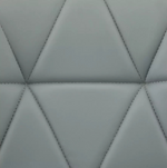 Home Boutique Faux Leather Office Chair Grey | Modern Desk Chair Home Office Fur