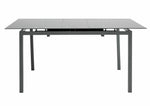 Lido Extending Grey Dining Table & 4 Grey Chairs | Flexible Seating Arrangement