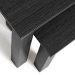 Nest of 2 Tables Black | Modern Side Tables Living Room Furniture