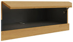 GFW Leon 120cm LED Wall TV Unit - Oak Effect