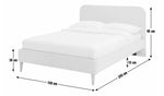 Mya Double Fabric Bed Frame Rust | Modern Bedroom Furniture Bedstead