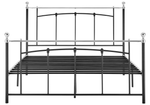 Home Yani Kingsize Metal Bed Frame Black | Sturdy Durable Mattress Support Base