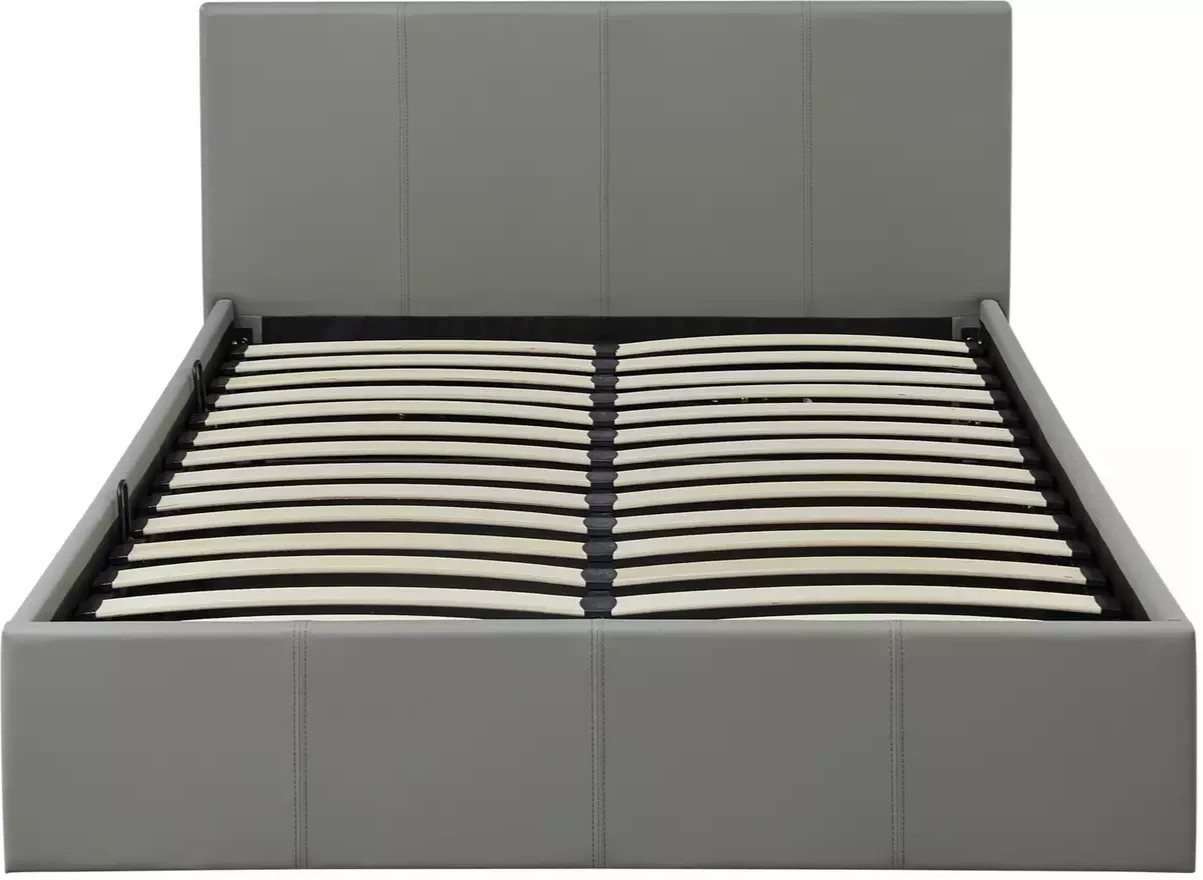 Lavendon Small Double Side Open Ottoman Bed- Grey (B GRADE)