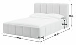 Malone Double End Lift Ottoman Bed - Brown | Magnificent Sleep Solution