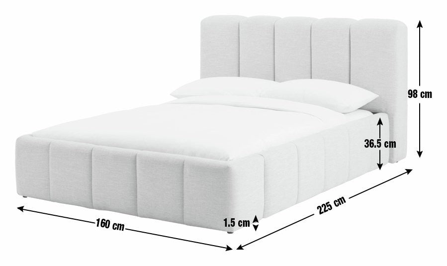 Malone Double End Lift Ottoman Bed - Brown | Magnificent Sleep Solution