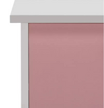 Home Kids Malibu 3 Drawers Desk - Pink & White | Sturdy Computer Desk Modern