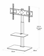 AVF AR-UN60WC TV Stand Up to 70 Inch White | Modern Living Room TV Unit