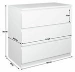 Habitat Jenson 3 Drawer Chest - Oak Effect | Bedroom Storage Unit for Clothes