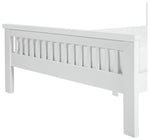 Home Aubrey Small Double Wooden Bed Frame - White | Sturdy wood bed frame
