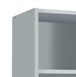 Maine Narrow 6 Shelf Bookcase - Shelving Storage Unit Display Cabinet - Grey
