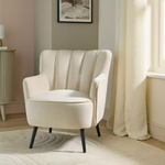 Home Liora Velvet Armchair Natura | Velvet Accent Chair Living Room Lounge